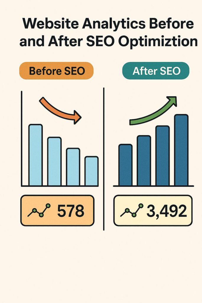 Difference after SEO Implementation 