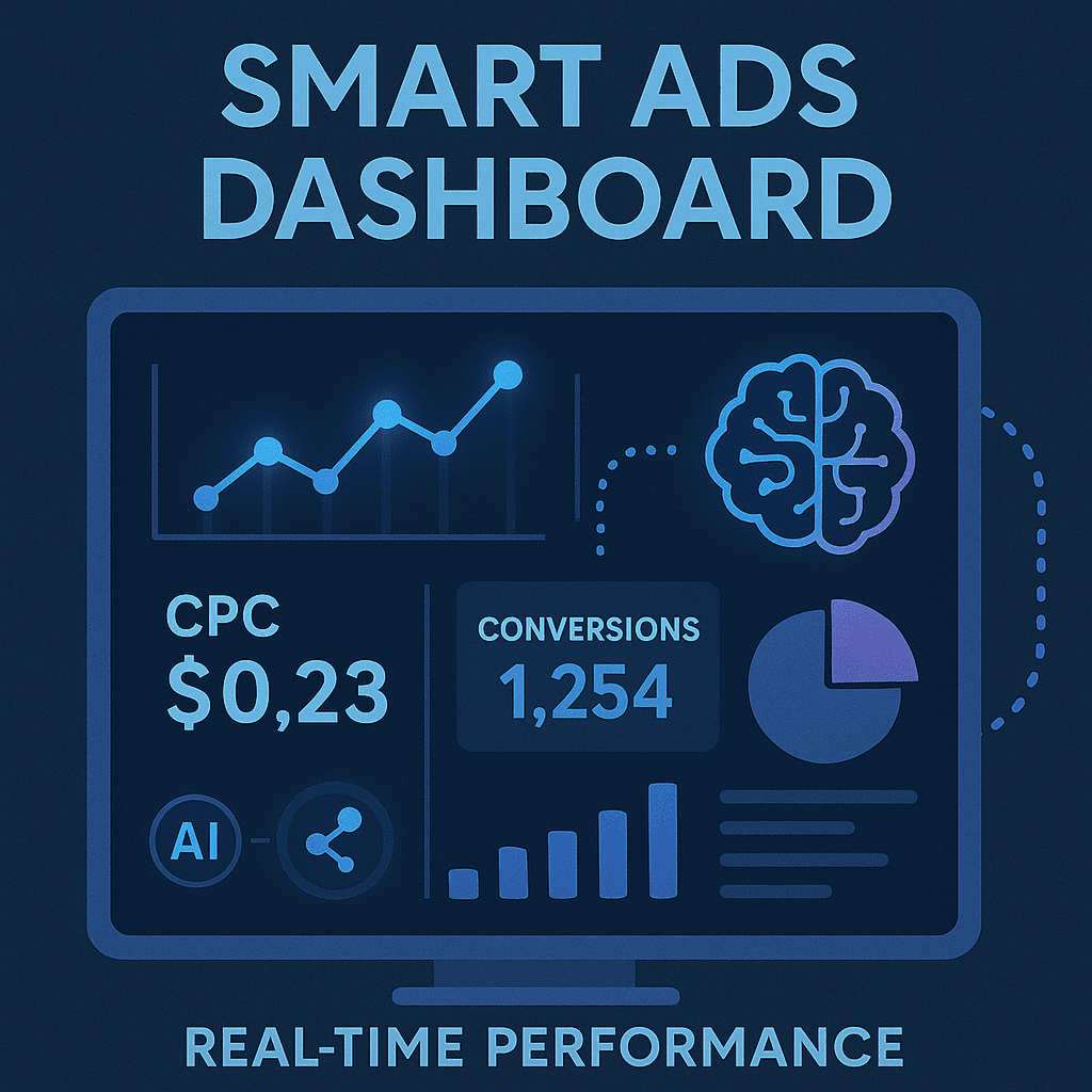 Smart Dashboard when AI is used for ad campaigns